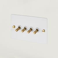 TOGGLE 4G Toggle WhiteBrass [EL030]