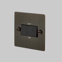 Triple Pole Fan Switch - Smoke - Black interior