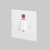 45A DP Cooker Switch with neon - White - White interior