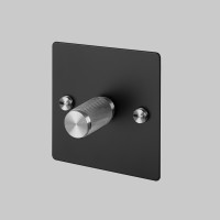 1G Dimmer 120W Black Steel Detail [EL121P]