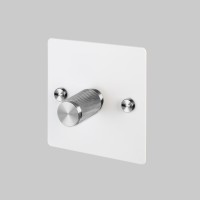1G Dimmer 120W White Steel Detail [EL131P]