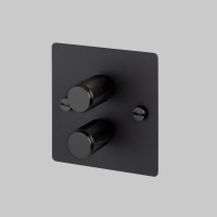 2G Dimmer 120W Black Black Detail [EL222P]