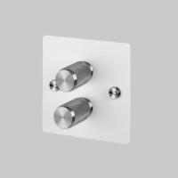 2G Dimmer 120W White Steel Detail [EL231P]