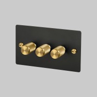 3G Dimmer 120W Black Brass Detail [EL720P]