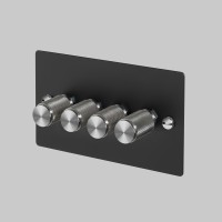 4G Dimmer 120W Black Steel Detail [EL821P]