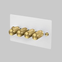 4G Dimmer 120W White Brass Detail [EL830P]