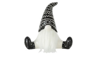 Santa Sitting Ceramic L