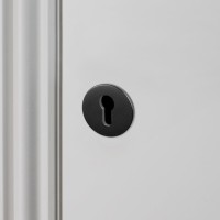 Escutcheon Plate Euro Profile Black