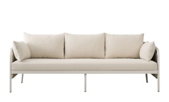 Taormina Light 3 Seater Outdoor Sofa Haze Sandy