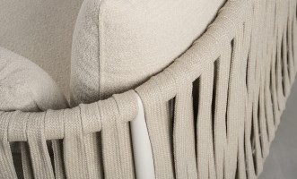 Taormina Light 3 Seater Outdoor Sofa Haze Sandy