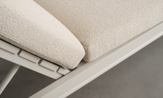 Taormina Light Outdoor Sunlounger Haze Sandy