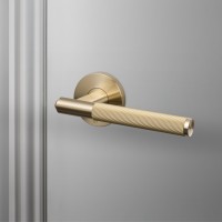 Door Handle set Linear Brass