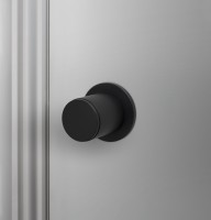 Door Knob set Linear Welders Black