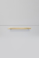 Pull Bar Plate Linear Medium 290mm Brass (non US)