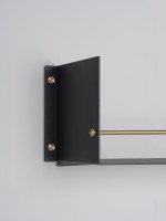 Girder Shelf Black Brass