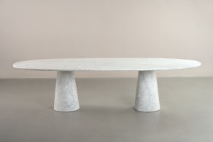 Uno Carrara Oval Dining Table 300 cm
