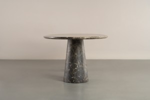 Uno Dark Emperador Oval Dining Table 300 cm