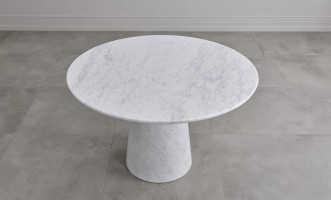 Uno Carrara Round Dining Table D152 cm