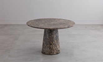 Uno Dark Emperador Round Dining Table D152 cm