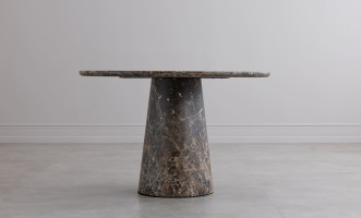 Uno Dark Emperador Round Dining Table D152 cm