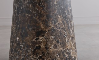 Uno Dark Emperador Round Dining Table D152 cm