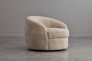 Sennon Swivel Chair Sheepskin