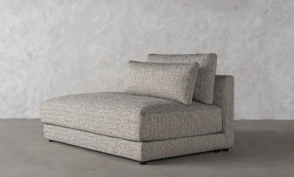 Narvik Soft Feather Ottoman Section Sofa Left Arm (cosmic d 21543-18)