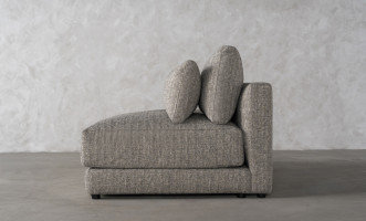 Narvik Soft Feather Ottoman Section Sofa Left Arm (cosmic d 21543-18)