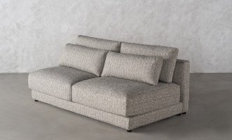 Narvik Soft Feather 2-Seater Armless Section Sofa (cosmic d 21543-18)