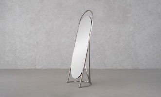 Daisy Silver Standing Mirror