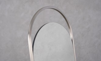 Daisy Silver Standing Mirror