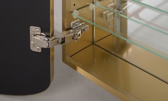 Miro Brass Mirrored Cabinet