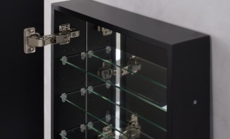 Miro Black Mirrored Cabinet