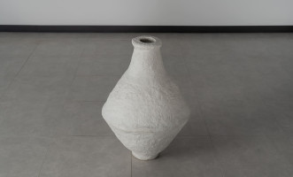 Chad Vase Papier Mache White XL