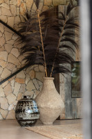 Chad Vase Papier Mache Brown XL