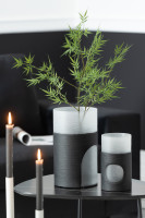 Circulo Vase Glass Black/Tr S