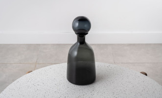 Bottle Black Color Glass S