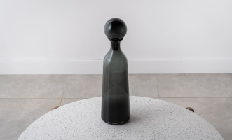 Bottle Black Color Glass L