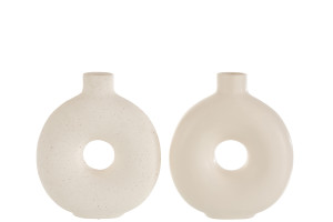 Cleo Vase Ceramic White