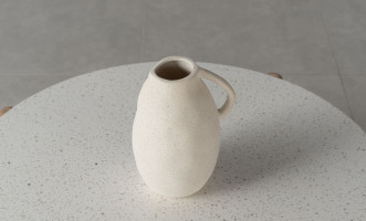 Jug Vase Ceramic Beige M