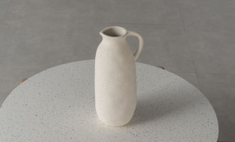 Jug Vase Ceramic Beige L