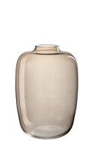 Cleo Vase Glass Amber S