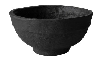 Bowl Paper Mache Black