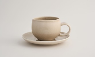 Pebble cup&saucer