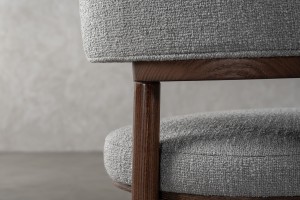Davis Chair (Fabric: OSCAR PLAIN col.07 Lt/ Grey )