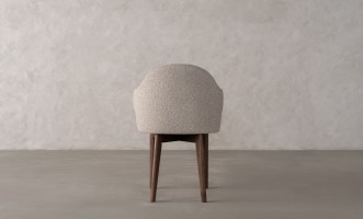 Roger Chair (Fabric: FIORD PLAIN col.104; LEGS - ML04 Dark matte walnut   (ash))