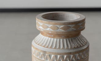 Wooden Carved Pot N2 small