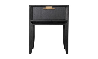 City Bed Table Black Oak color  