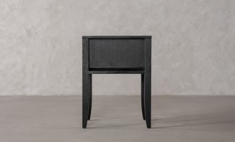 City Bed Table Black Oak color  