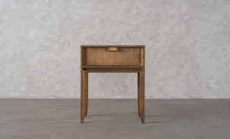 City Tall Bedside table Honey Oak